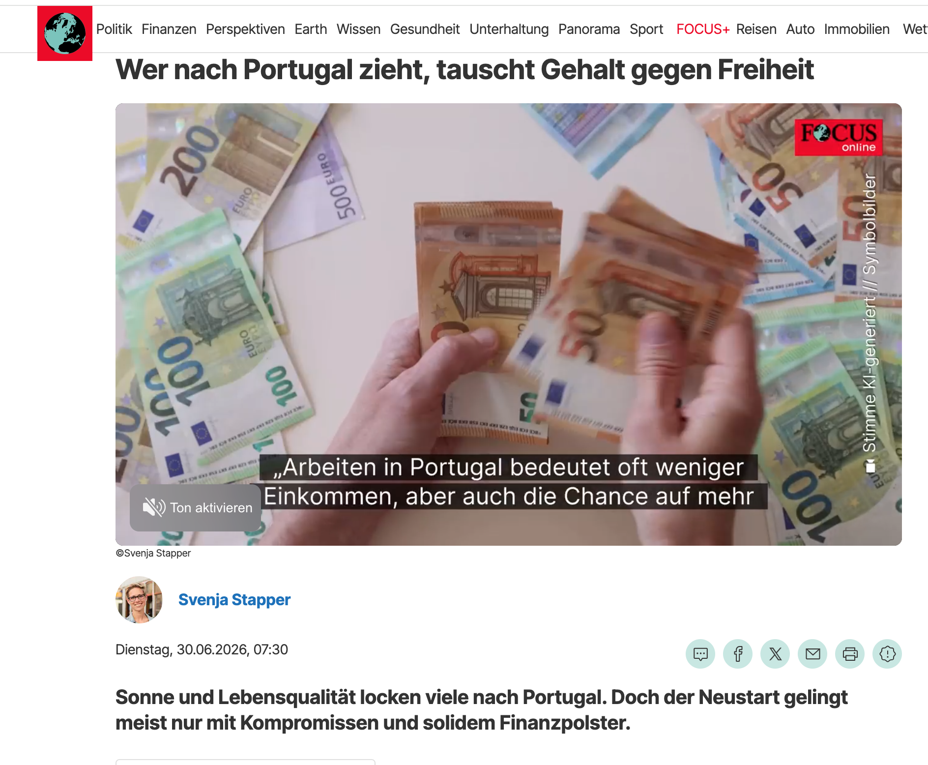 focus online svenja stapper