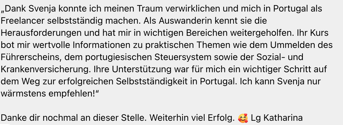 katharina feedback