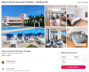 Airbnb Wohnung Karin Portimao